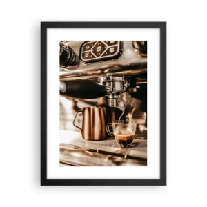 Poster in cornice nera - Lo splendore del caffè - 30x40 cm