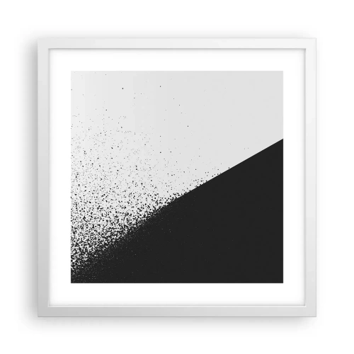 Poster in cornice bianca - Più veloce, sempre di più - 40x40 cm