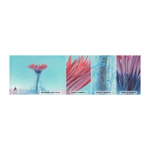 Campione di Fotomurale Adesivo Deluxe Sticker - L'abbraccio che ravviva - Astrazione, Fiore, Pezzo - 100x30 cm