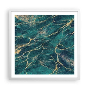 Poster in cornice bianca - La vena d'oro - 60x60 cm