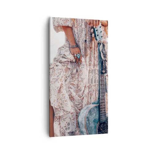 Quadro su tela - Stampe su Tela - Figli dei fiori in cammino - 55x100 cm