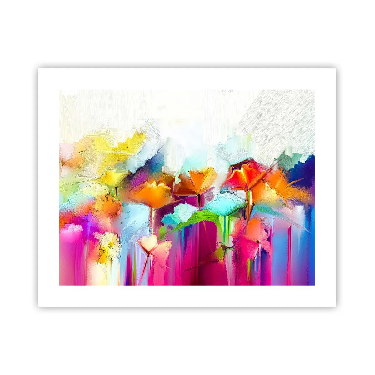 Poster - L'arcobaleno è fiorito - 50x40 cm