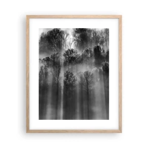 Poster in cornice rovere chiaro - Nei getti di luce - 40x50 cm