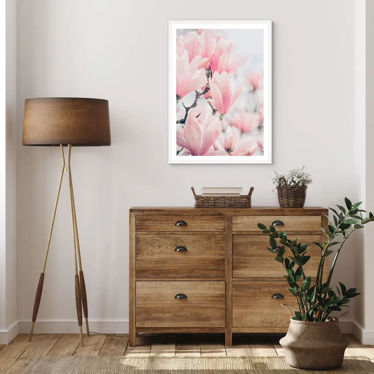 Poster in cornice bianca - Ideale di delicatezza - 30x40 cm