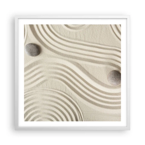 Poster in cornice bianca - Il tocco del calore - 60x60 cm