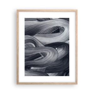 Poster in cornice rovere chiaro - La fluidità della realtà - 40x50 cm