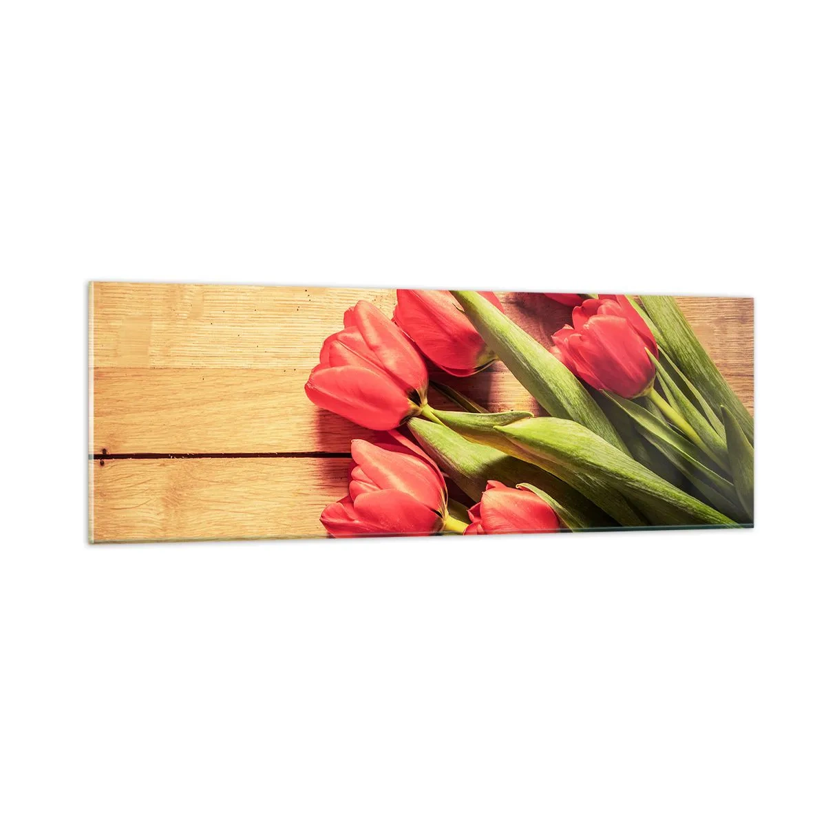 Quadro su vetro - Confessione primaverile - 90x30 cm