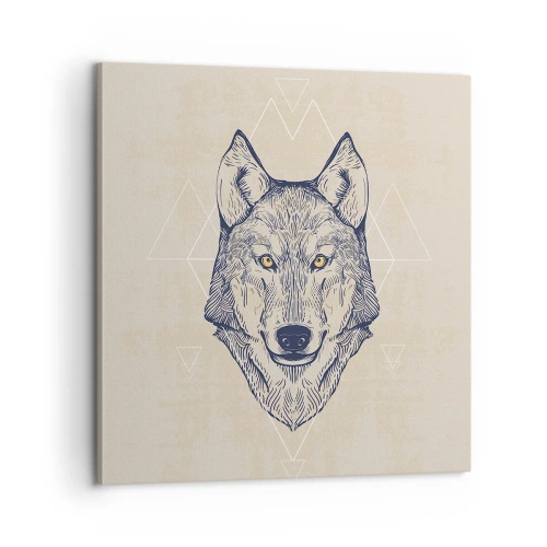 Quadro su tela - Stampe su Tela - Alfa dallo sguardo penetrante - 60x60 cm