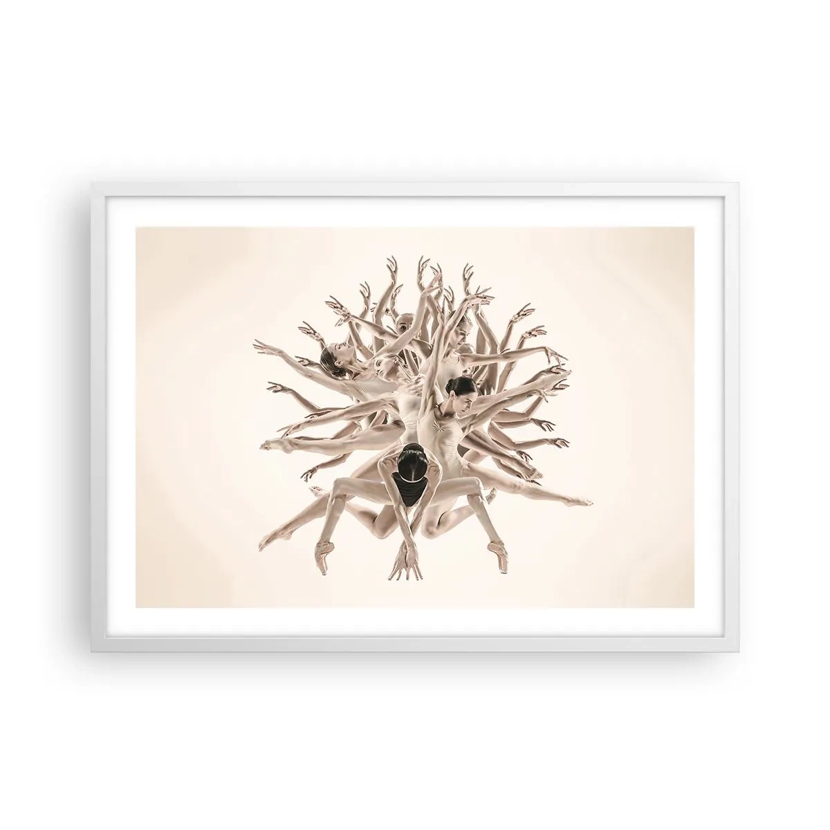 Poster in cornice bianca - Fiorendo nella danza - 70x50 cm