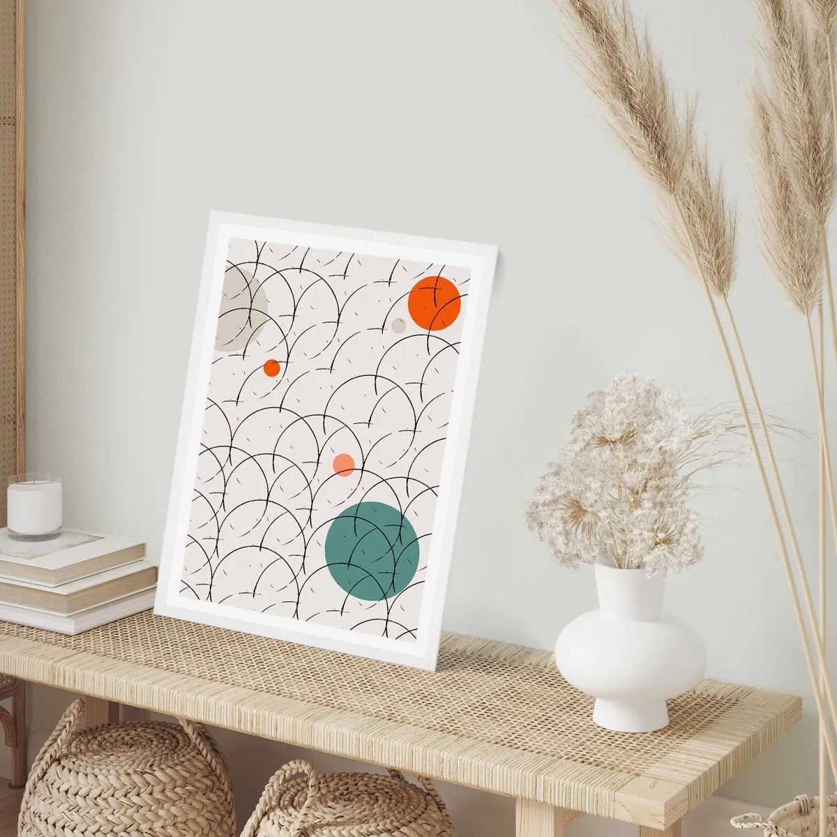 Poster in cornice bianca - Nello spirito della pop-art - 50x70 cm