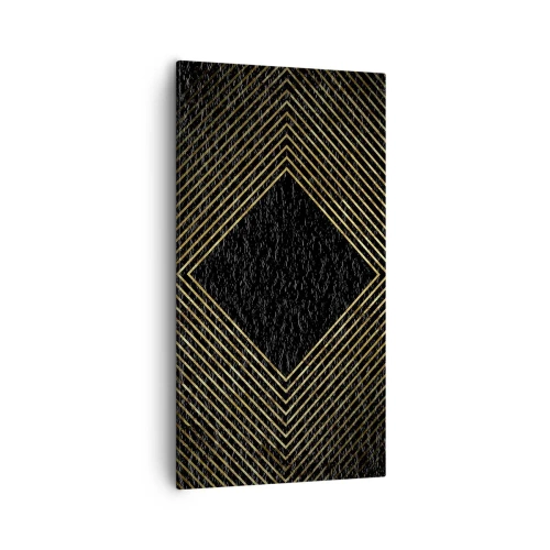 Quadro su tela - Stampe su Tela - Geometria in stile glamour - 55x100 cm