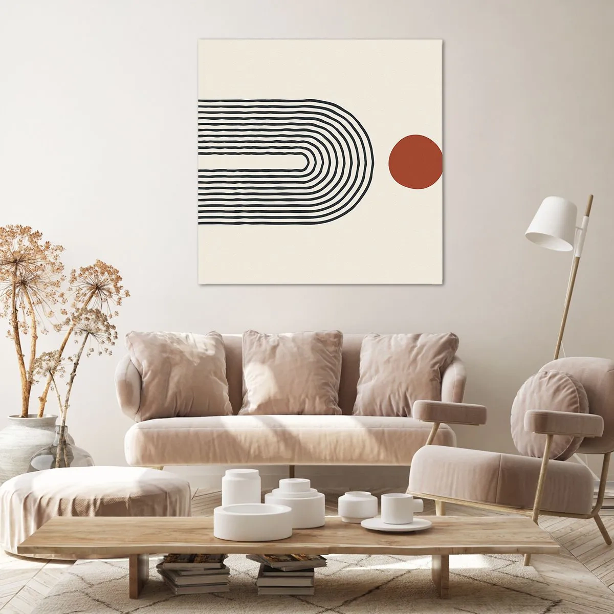 Quadro su tela - Stampe su Tela - Magnetismo di forme e colori - 60x60 cm