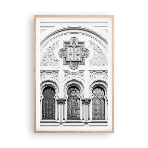 Poster in cornice rovere chiaro - Al confine delle culture - 61x91 cm