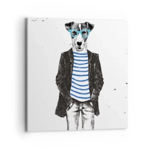 Quadro su tela - Stampe su Tela - Incantesimo sul cane - 70x70 cm