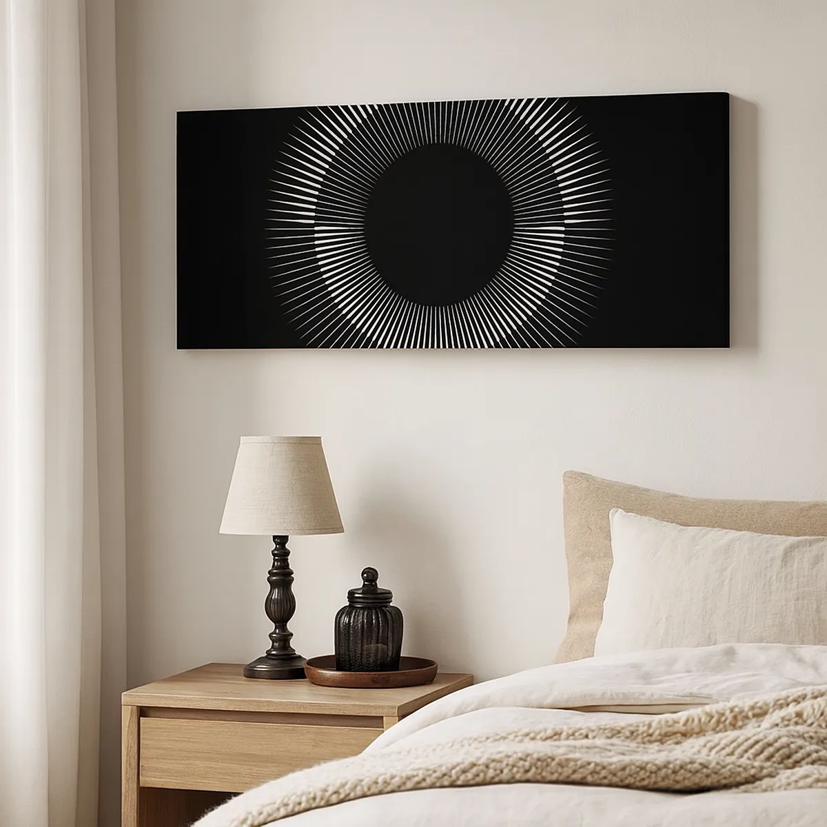 Quadro su tela - Stampe su Tela - Sole nero - 30x30 cm