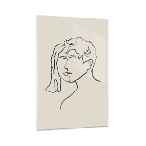 Quadro su vetro - E divennero una cosa sola - 70x100 cm