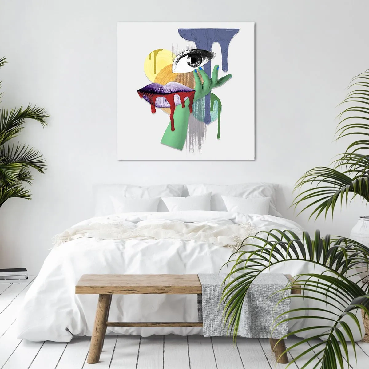 Quadro su tela - Stampe su Tela - Ritratto disintegrato - 50x50 cm