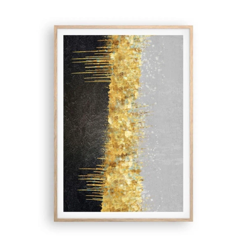 Poster in cornice rovere chiaro - Nel profondo e verso l'alto - 70x100 cm