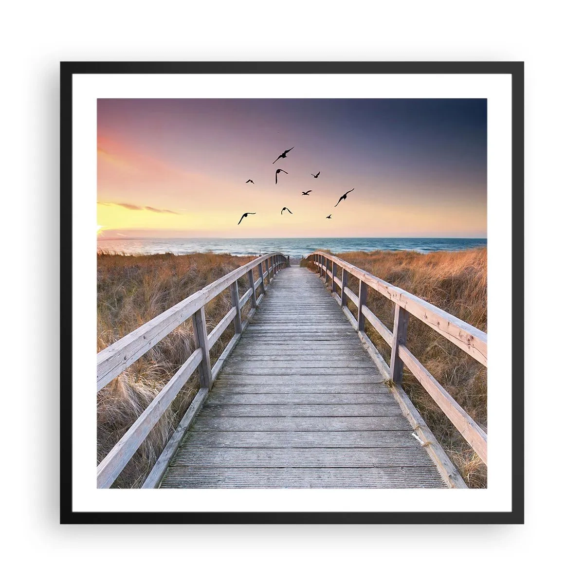 Poster in cornice nera - Spazio per volare - 60x60 cm