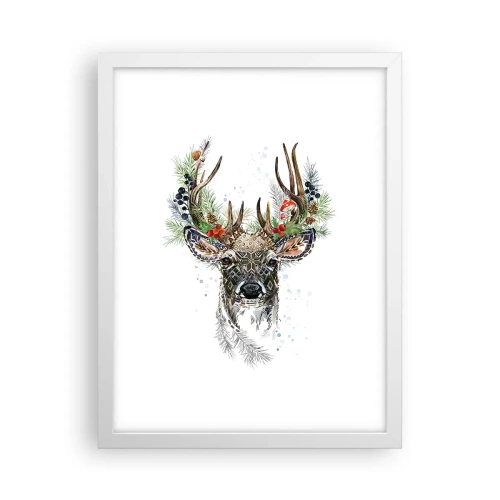 Poster in cornice bianca - Nell'abito della festa - 30x40 cm