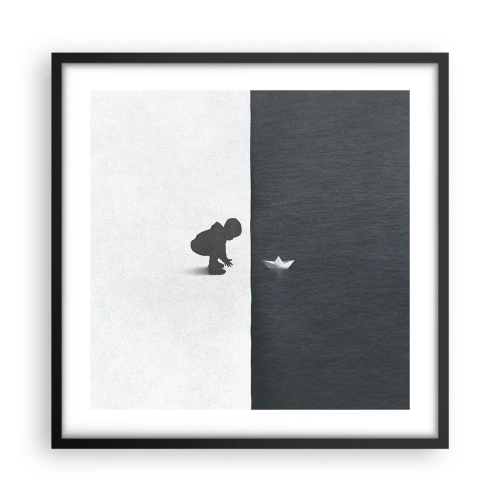 Poster in cornice nera - La grande spedizione - 50x50 cm