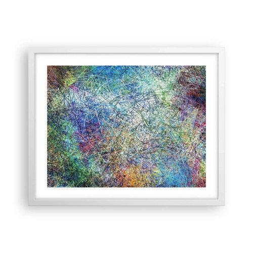 Poster in cornice bianca - Non è cosi semplice - 50x40 cm