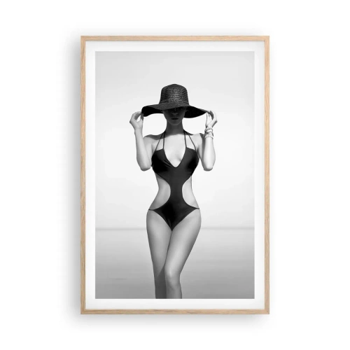 Poster in cornice rovere chiaro - Il mio nome è Eleganza - 61x91 cm