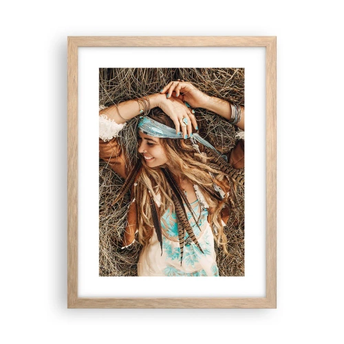 Poster in cornice rovere chiaro - Verso gli anni dell'amore - 30x40 cm