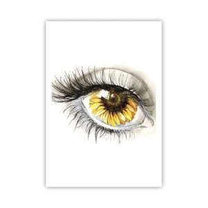 Poster - Uno sguardo caldo come l'estate - 70x100 cm