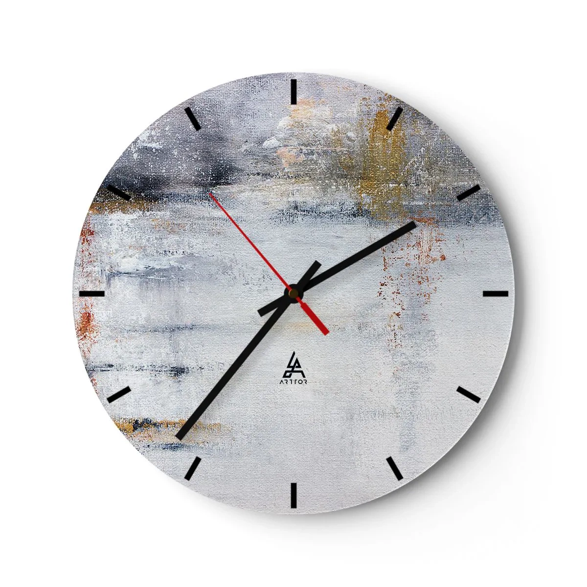 Orologio da parete - Orologio in Vetro - Dietro la cortina d'aria - 40x40 cm