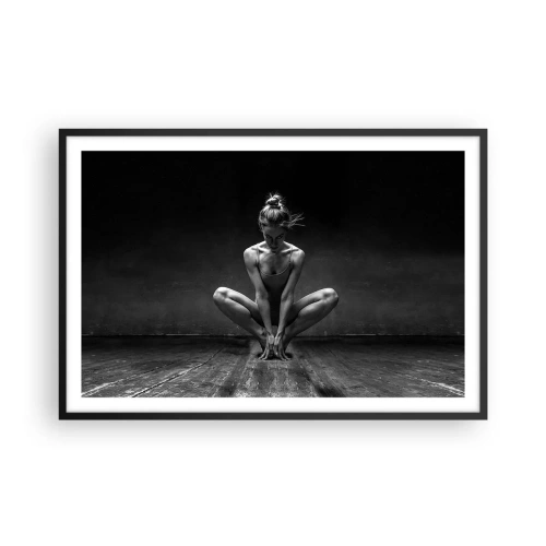 Poster in cornice nera - La concentrazione dell'energia della danza - 91x61 cm