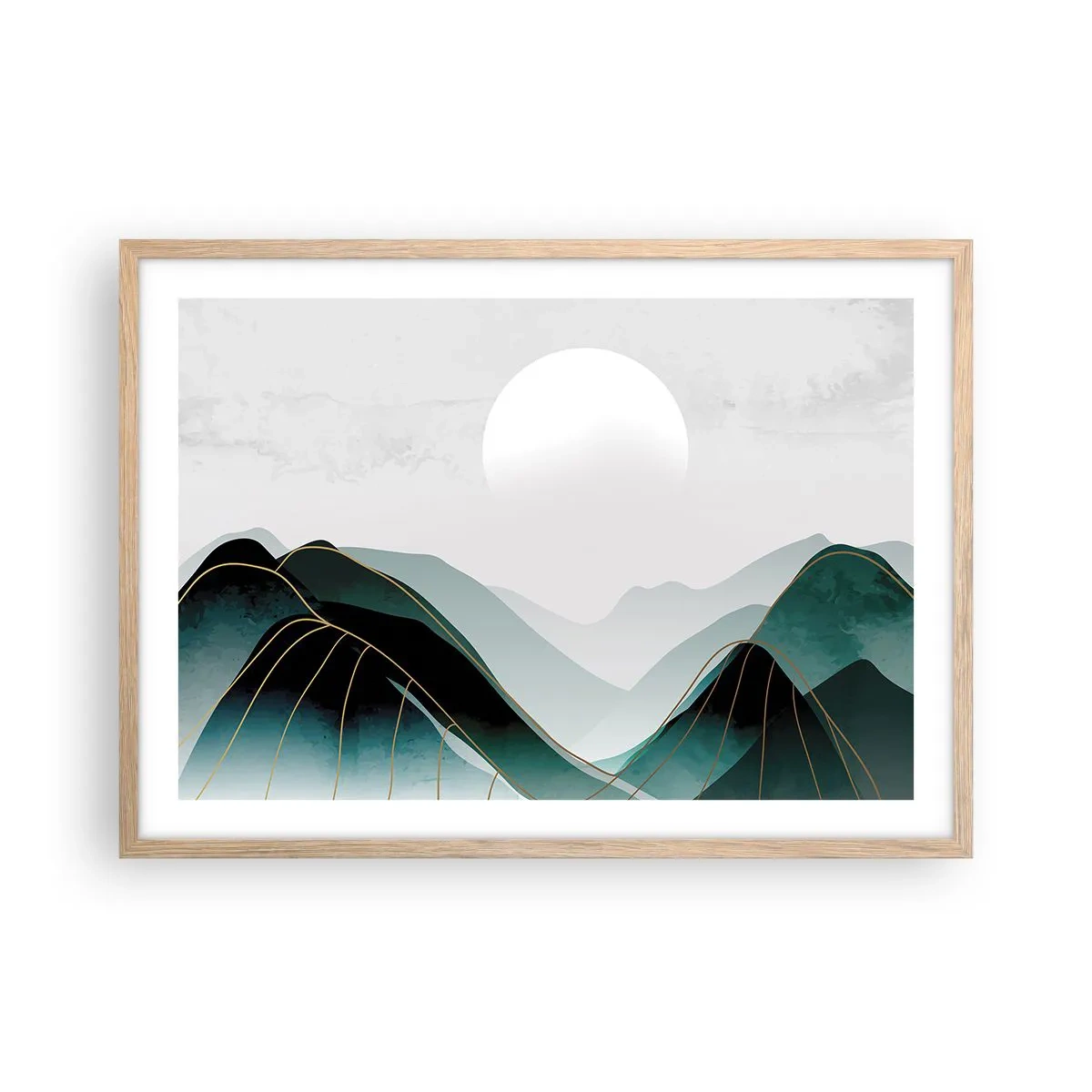 Poster in cornice rovere chiaro - In tutta la maestà - 70x50 cm