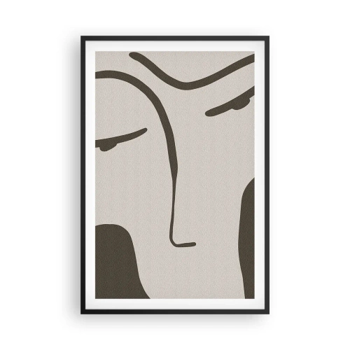 Poster in cornice nera - Come un quadro di Modigliani - 61x91 cm