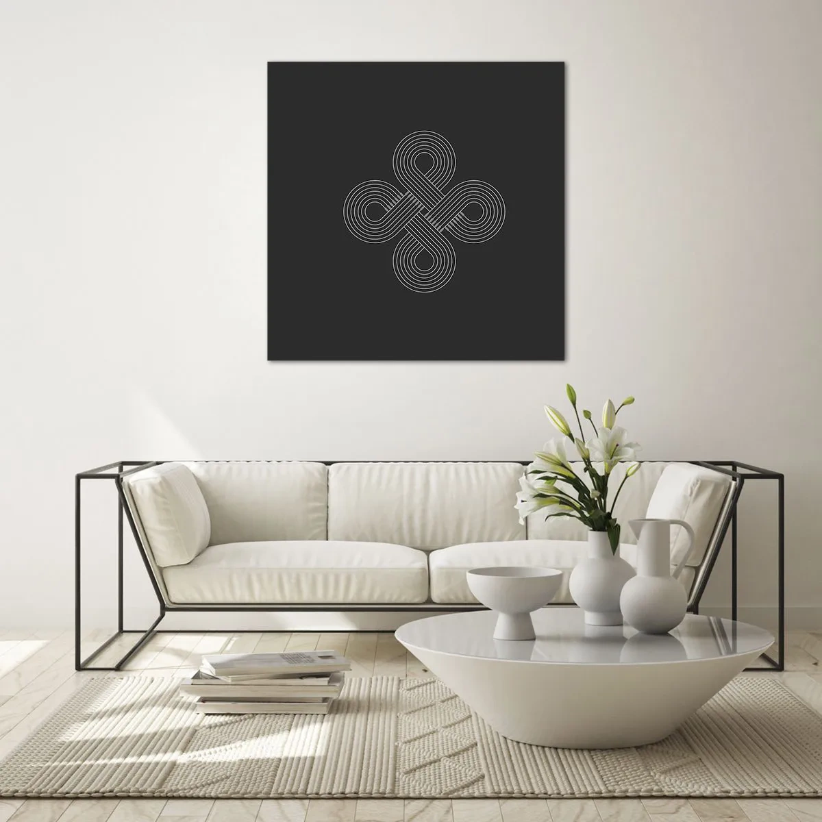 Quadro su vetro - Nello spirito celtico - 30x30 cm