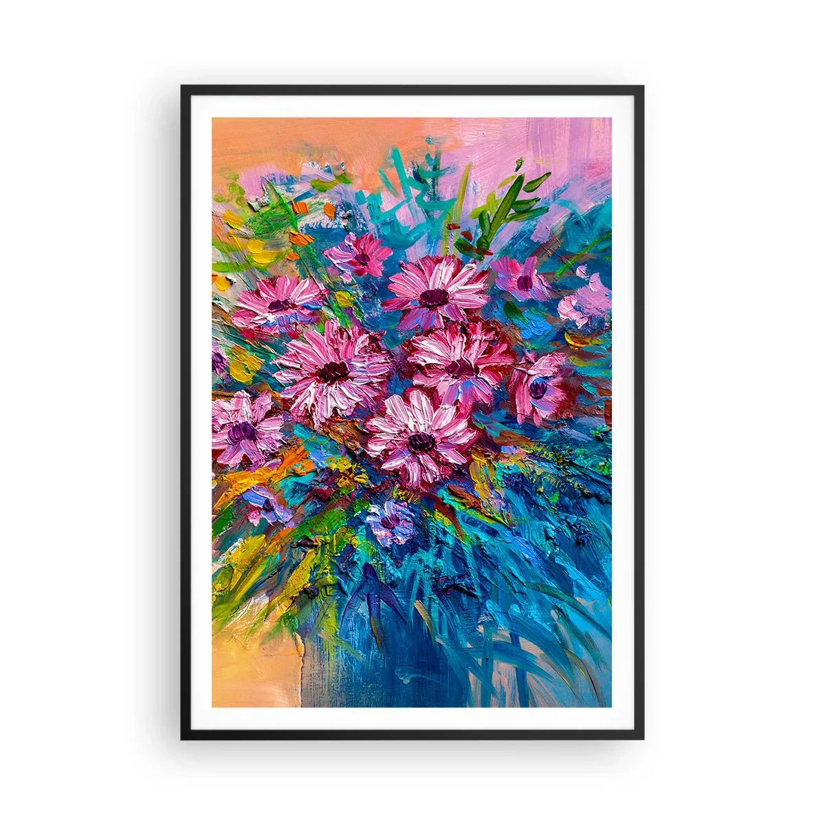 Poster in cornice nera - L'energia della vita - 70x100 cm