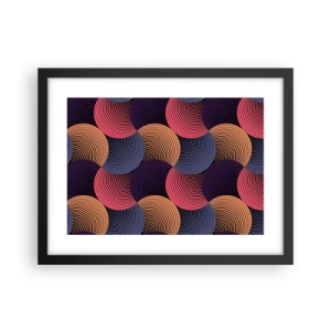 Poster in cornice nera - Al ritmo delle sfere - 40x30 cm
