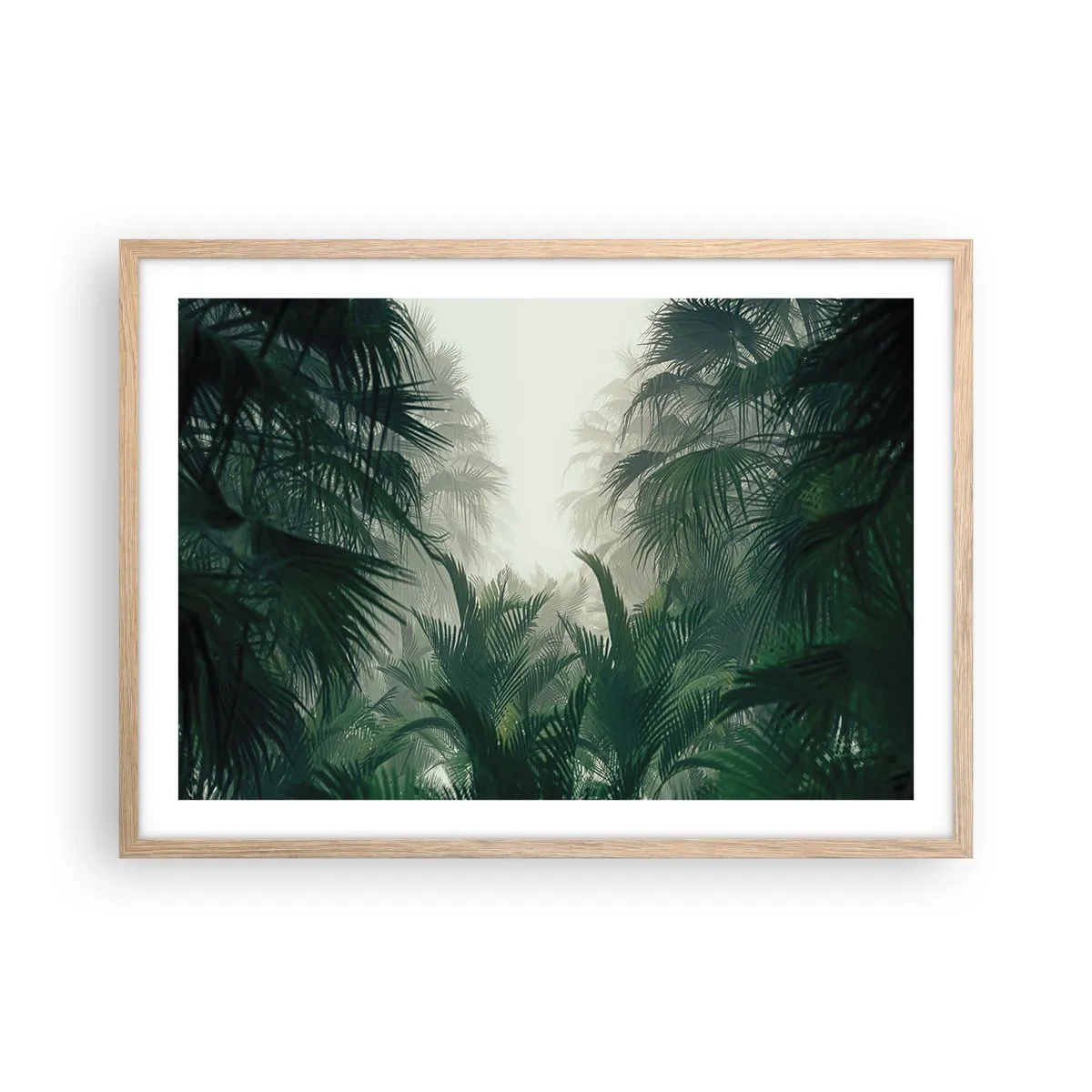 Poster in cornice rovere chiaro - Mistero dei tropici - 70x50 cm