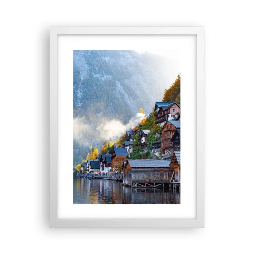 Poster in cornice bianca - Atmosfera alpina - 30x40 cm