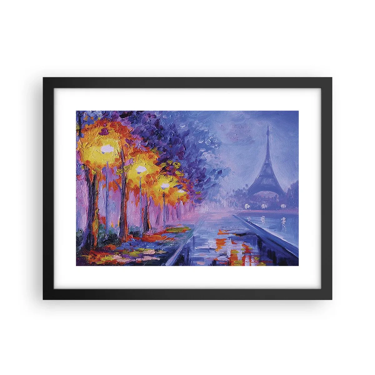Poster in cornice nera - Passeggiata da sogno - 40x30 cm