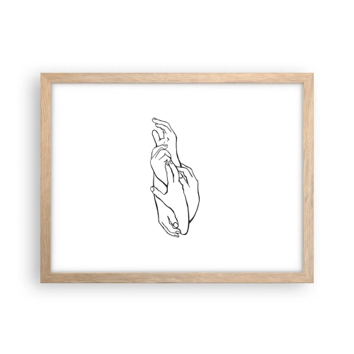 Poster in cornice rovere chiaro - Il tocco buono - 40x30 cm