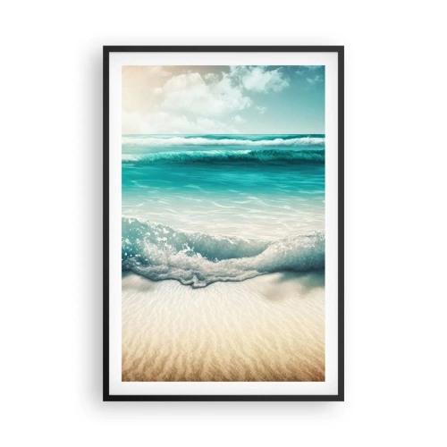 Poster in cornice nera - La calma dell'oceano - 61x91 cm