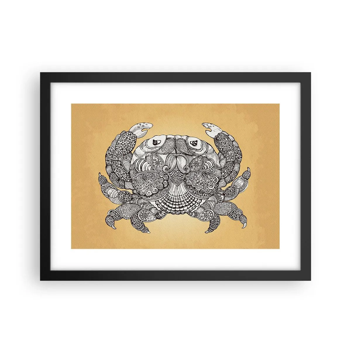 Poster in cornice nera - I racconti del granchio - 40x30 cm