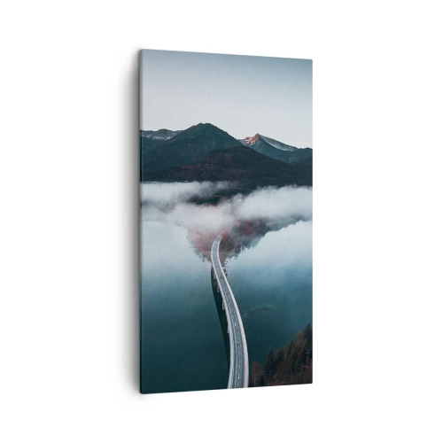 Quadro su tela - Stampe su Tela - Sull'acqua liscia come uno specchio - 45x80 cm