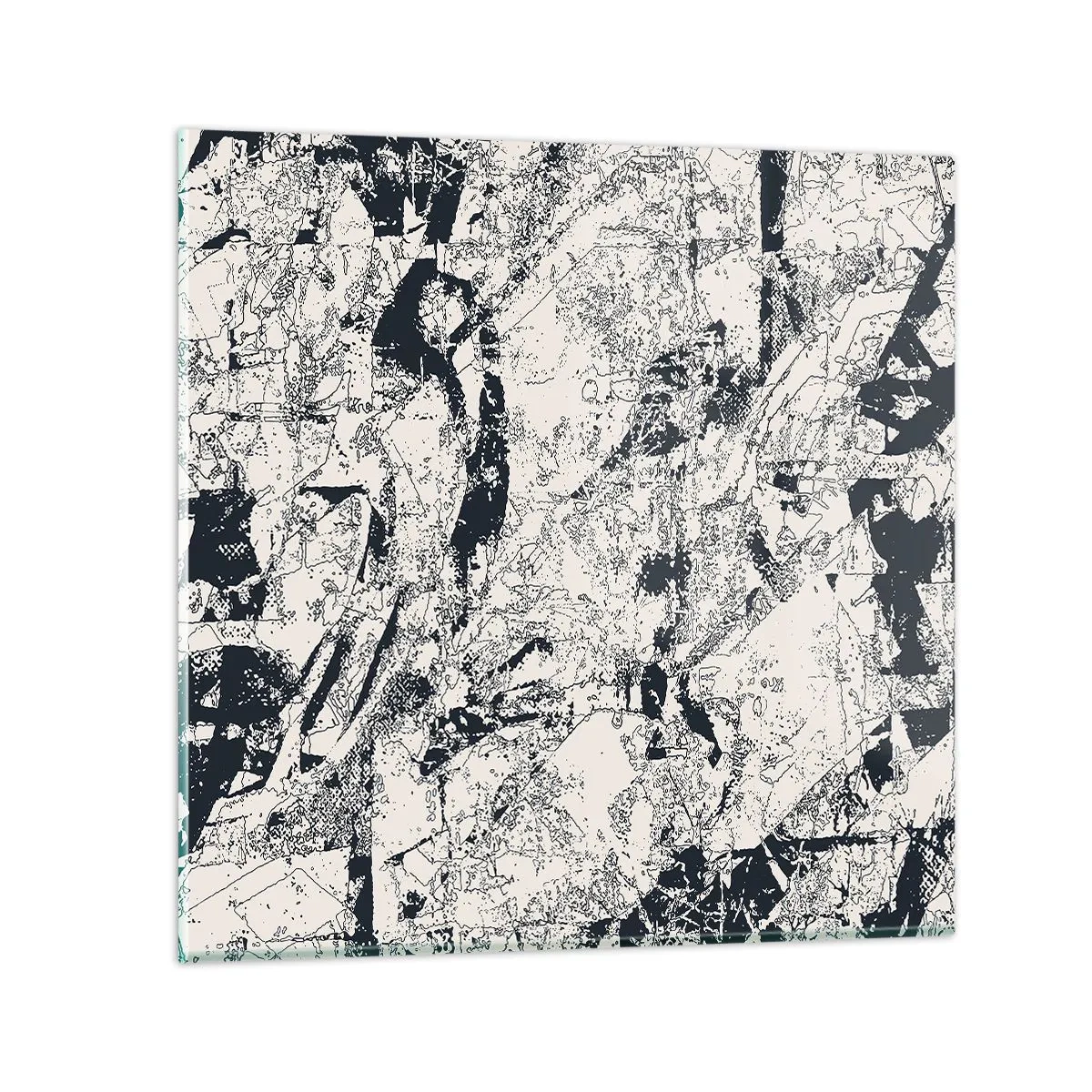 Quadro su vetro - La compenetrazione degli opposti - 30x30 cm