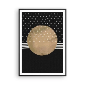 Poster in cornice nera - Composizione: bandiera della galassia - 70x100 cm