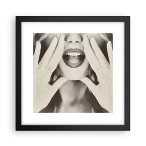 Poster in cornice nera - Arrivo! - 30x30 cm