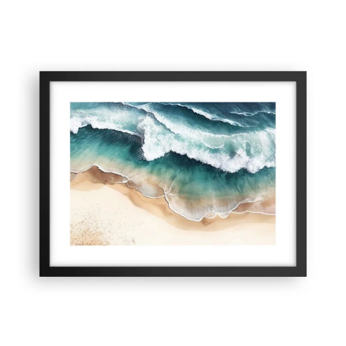 Poster in cornice nera - L'eterno incontro - 40x30 cm