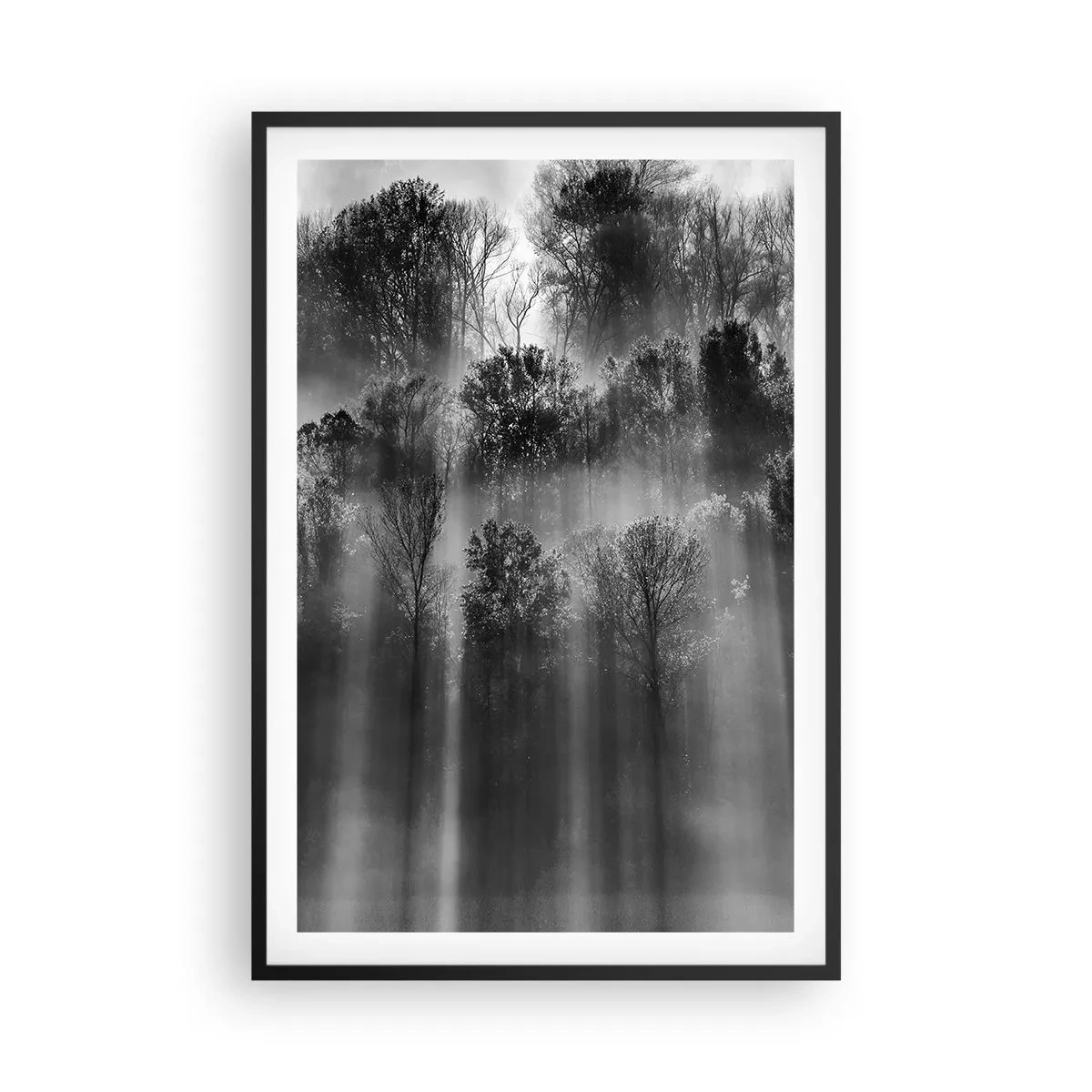 Poster in cornice nera - Nei getti di luce - 61x91 cm