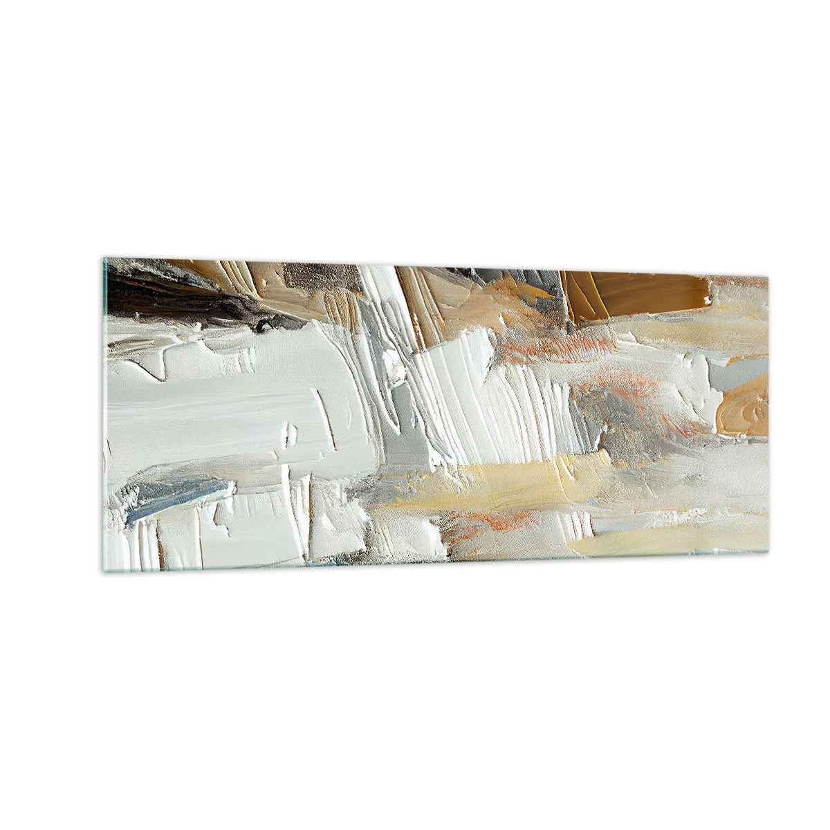 Quadro su vetro - Strati colorati - 100x40 cm