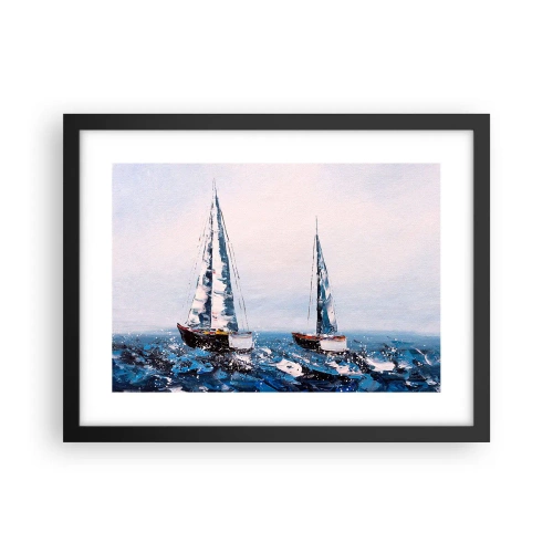 Poster in cornice nera - Fratellanza nel vento - 40x30 cm
